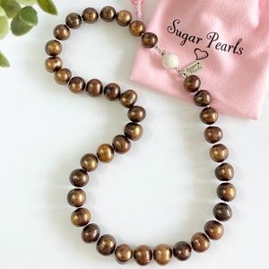 Chocolate Brown Freshwater Pearl Necklace